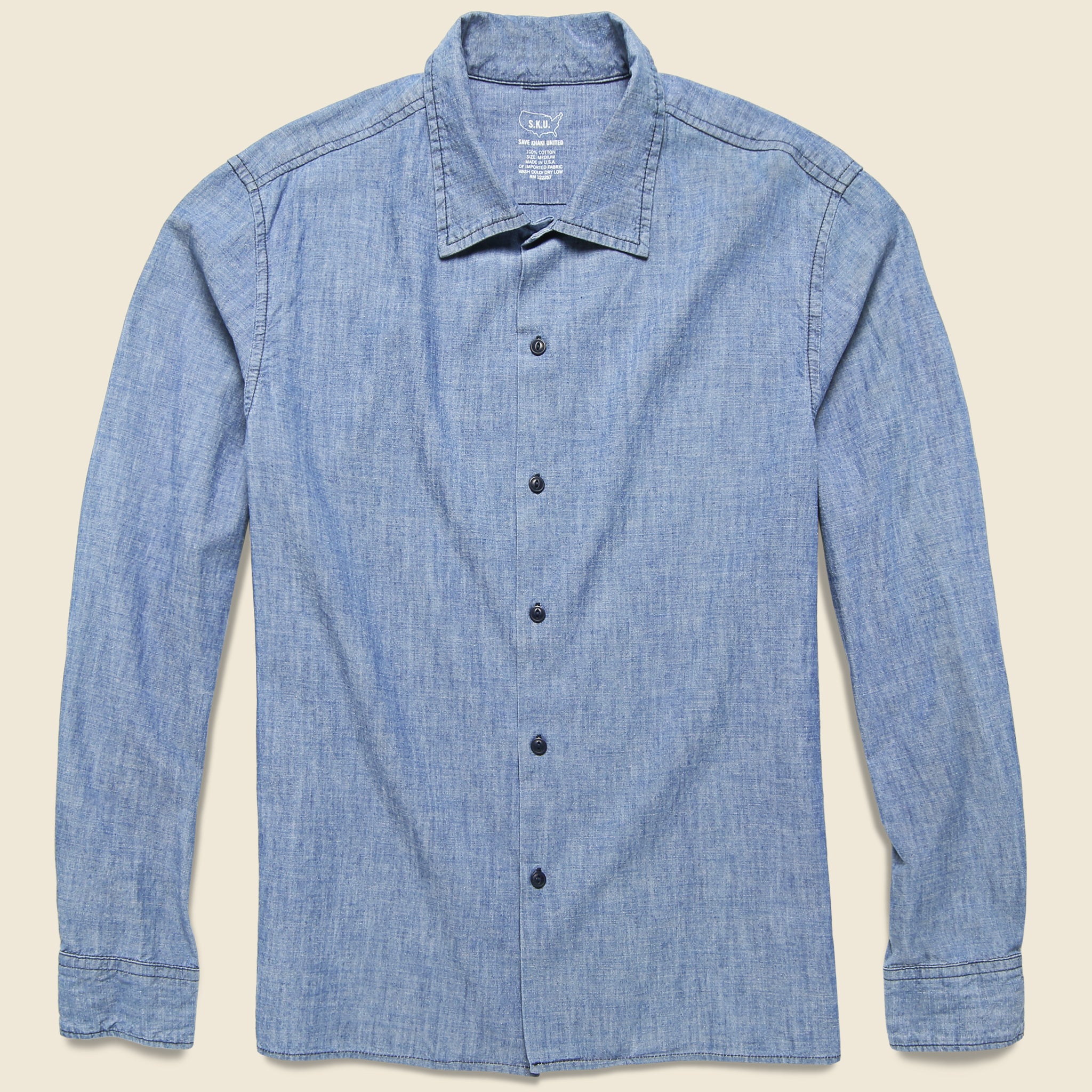 Haven Shirt - Chambray - Save Khaki - STAG Provisions - Tops - L/S Woven - Solid