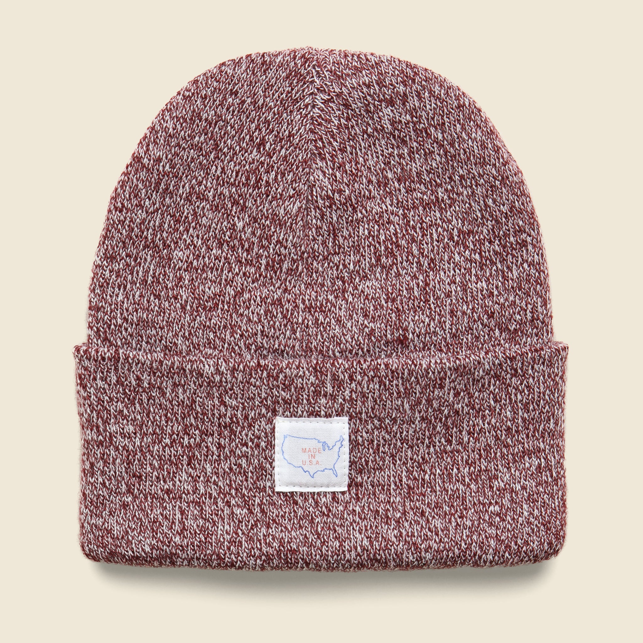 Marled Map Label Cap - Burgundy - Save Khaki - STAG Provisions - Accessories - Key Chains