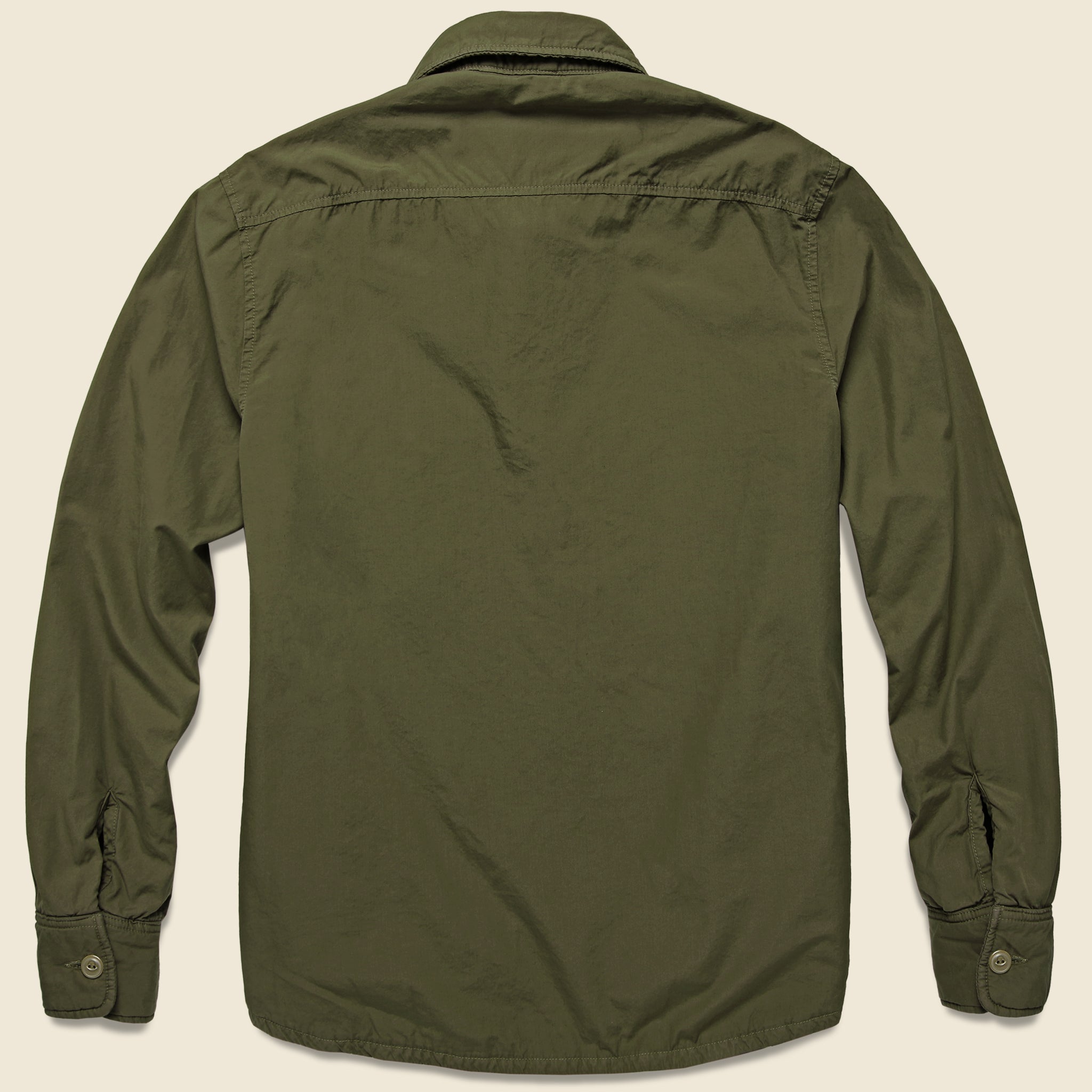 
                          Fleece Lined Shirt Jacket - Olive - Save Khaki - STAG Provisions - Outerwear - Shirt Jacket
                        