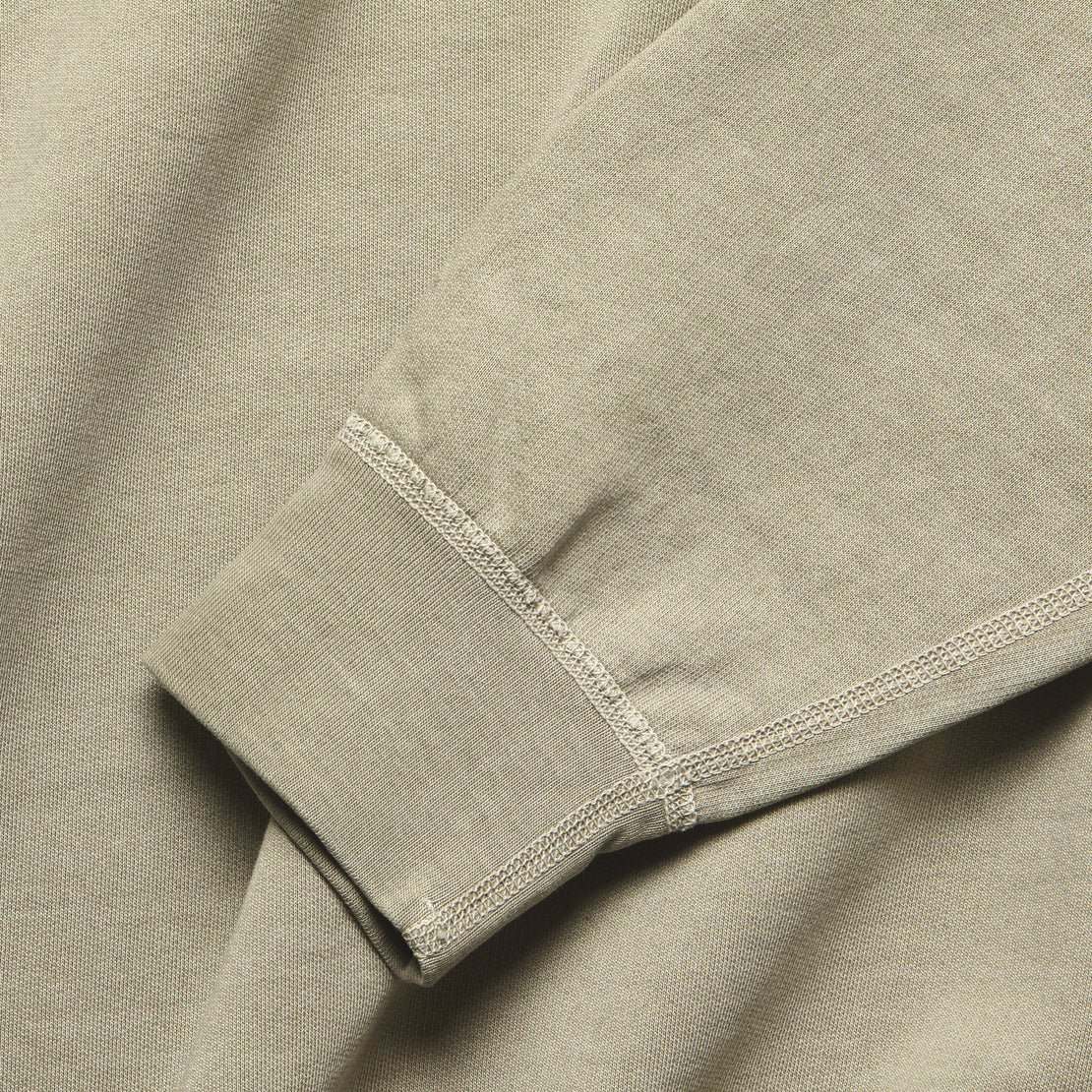 Pigment Dye Supima Fleece Sweatshirt - Dusk Khaki - Save Khaki - STAG Provisions - Tops - Fleece / Sweatshirt