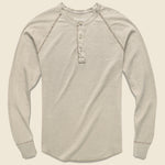 Pointelle Henley - Coffee Heather - Save Khaki - STAG Provisions - Tops - L/S Knit