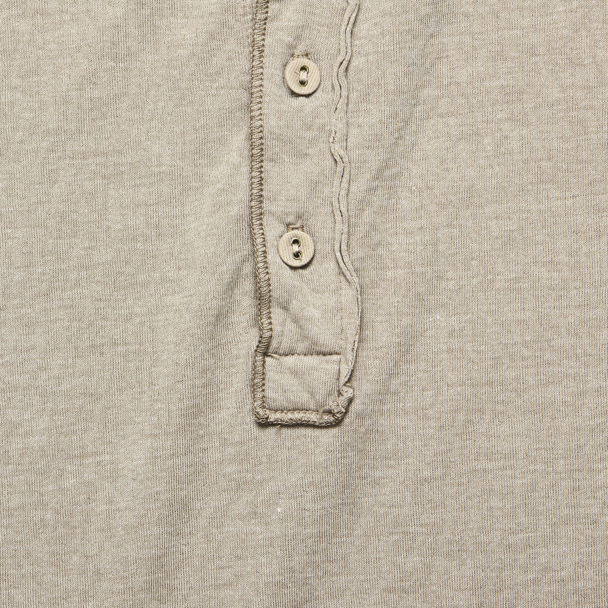 Pointelle Henley - Coffee Heather - Save Khaki - STAG Provisions - Tops - L/S Knit