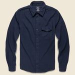 Oat Flannel Workshirt - Navy - Save Khaki - STAG Provisions - Tops - L/S Woven - Solid