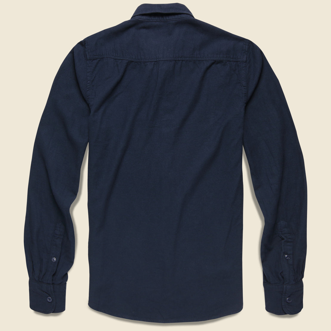 Oat Flannel Workshirt - Navy