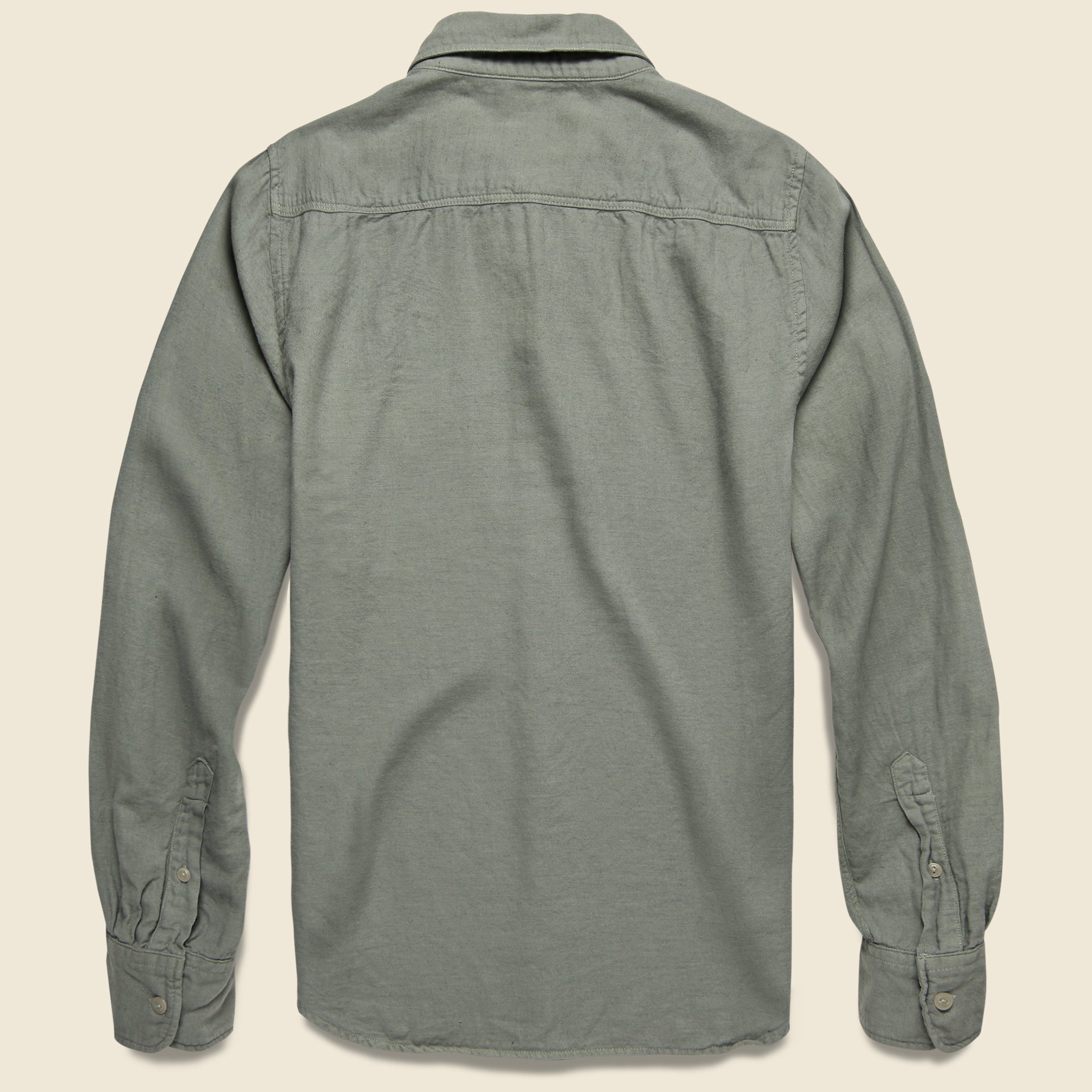 Oat Flannel Workshirt - Sprout - Save Khaki - STAG Provisions - Tops - L/S Woven - Solid