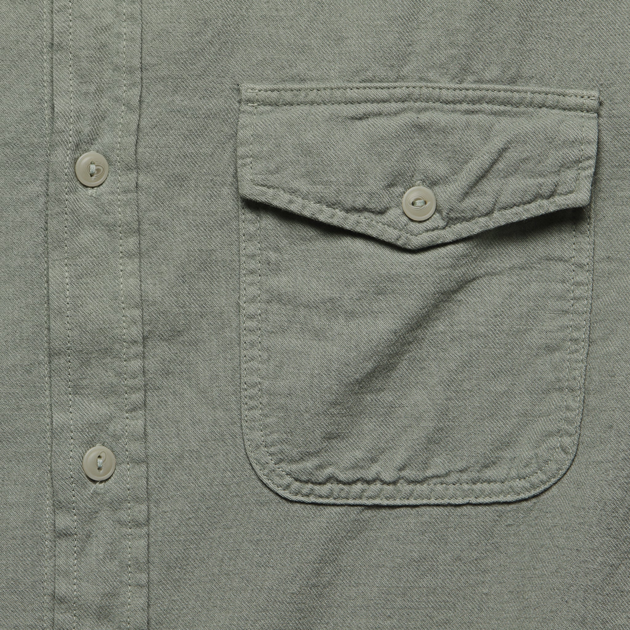 
                          Oat Flannel Workshirt - Sprout - Save Khaki - STAG Provisions - Tops - L/S Woven - Solid
                        