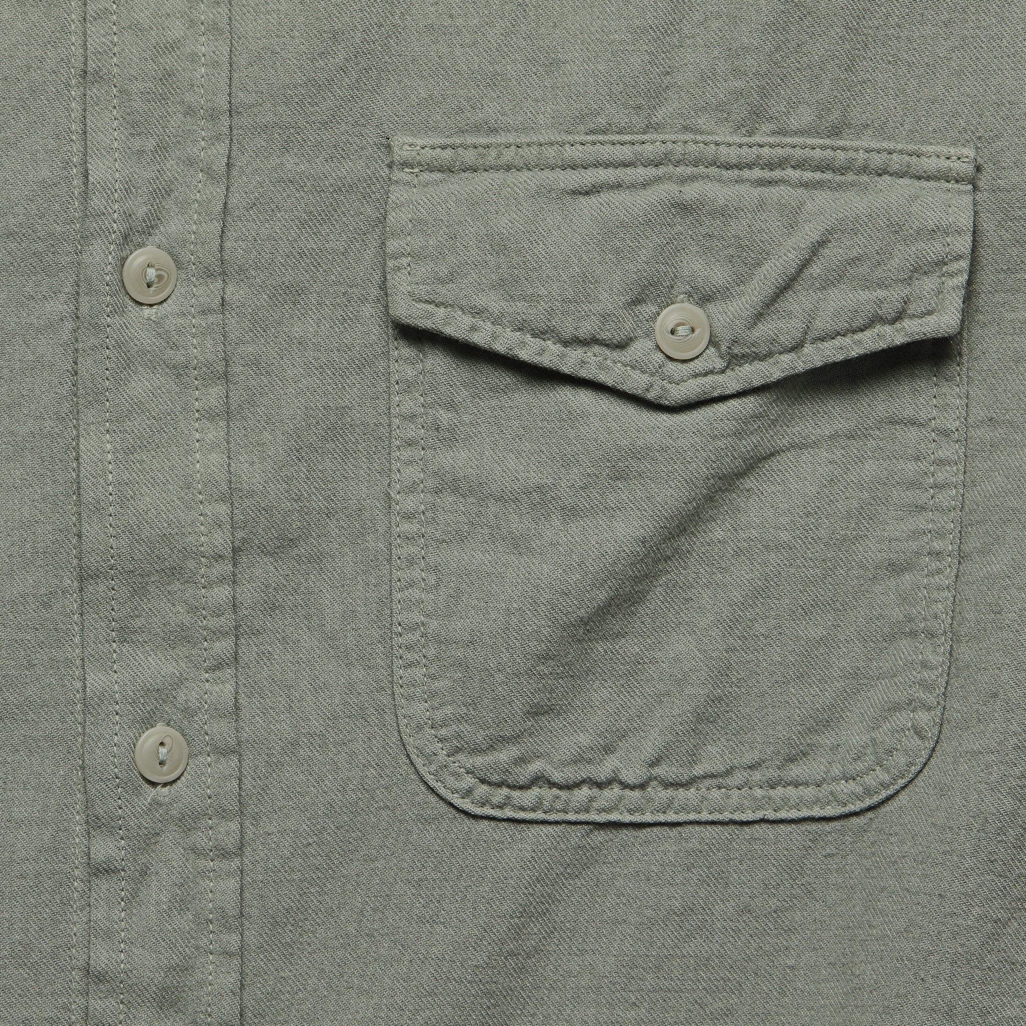 Oat Flannel Workshirt - Sprout - Save Khaki - STAG Provisions - Tops - L/S Woven - Solid