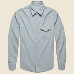 Oat Flannel Workshirt - Light Blue - Save Khaki - STAG Provisions - Tops - L/S Woven - Solid