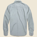 Oat Flannel Workshirt - Light Blue - Save Khaki - STAG Provisions - Tops - L/S Woven - Solid