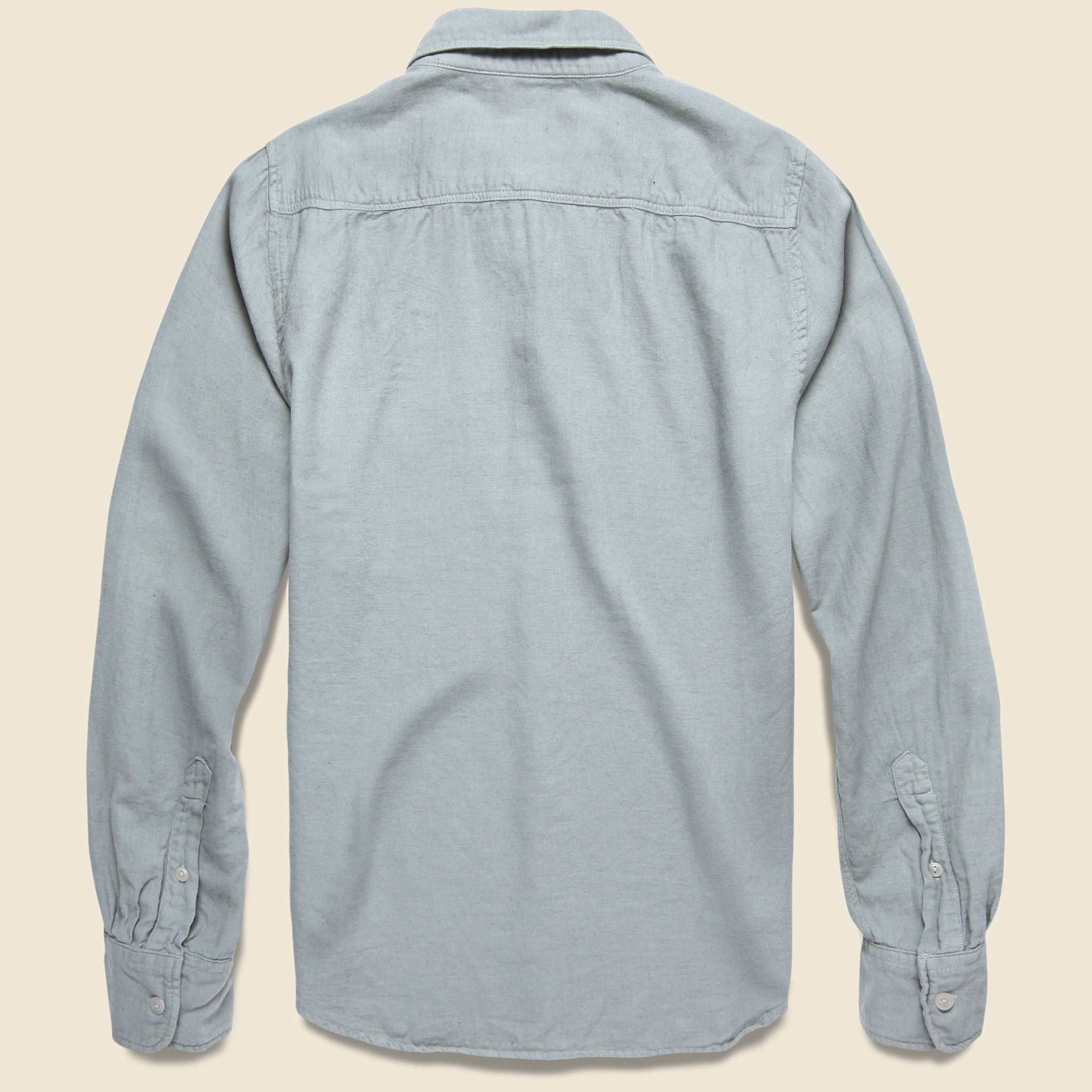 Oat Flannel Workshirt - Light Blue - Save Khaki - STAG Provisions - Tops - L/S Woven - Solid