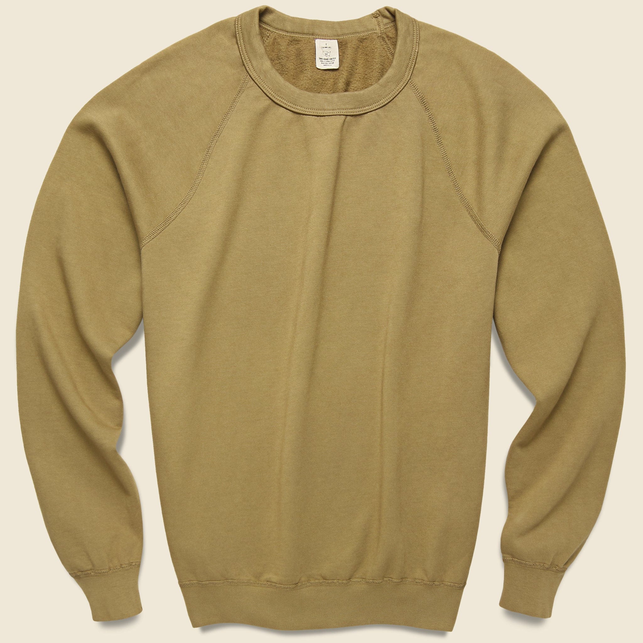 Supima Fleece Sweatshirt - Field - Save Khaki - STAG Provisions - Tops - Fleece / Sweatshirt