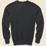 Supima Crew Sweatshirt  - Black - Save Khaki - STAG Provisions - Tops - Fleece / Sweatshirt