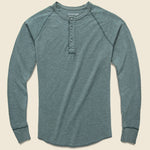 Pointelle Henley - Olive Drab - Save Khaki - STAG Provisions - Tops - L/S Knit