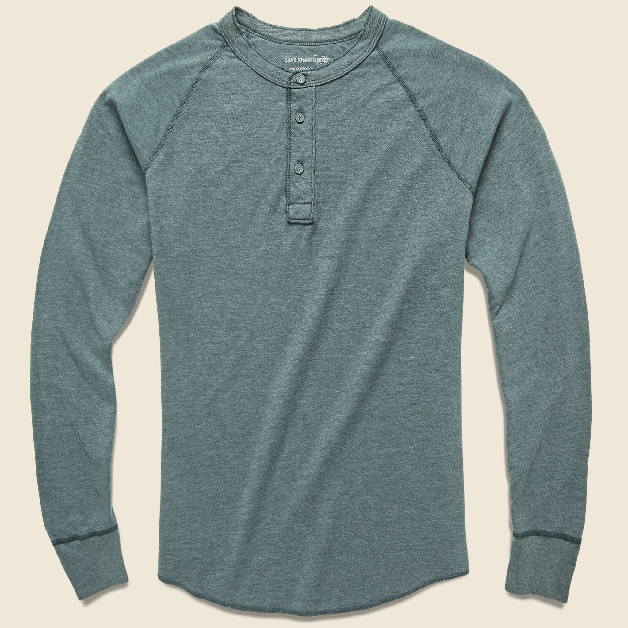 Pointelle Henley - Olive Drab - Save Khaki - STAG Provisions - Tops - L/S Knit