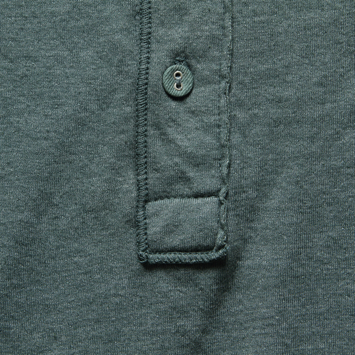 Pointelle Henley - Olive Drab