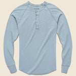 Pointelle Henley - Light Blue - Save Khaki - STAG Provisions - Tops - L/S Knit