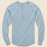 Pointelle Henley - Light Blue - Save Khaki - STAG Provisions - Tops - L/S Knit