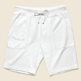 Supima Fleece Sweatshort - White - Save Khaki - STAG Provisions - Shorts - Lounge