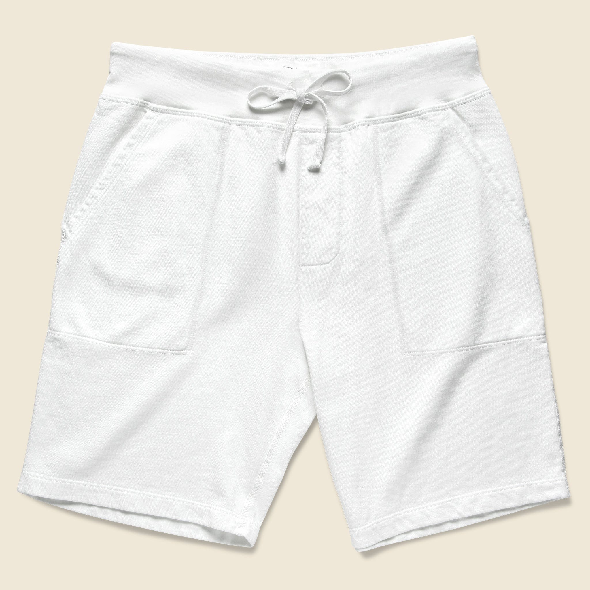 Supima Fleece Sweatshort - White - Save Khaki - STAG Provisions - Shorts - Lounge