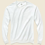 Supima Crew Sweatshirt - White - Save Khaki - STAG Provisions - Tops - Fleece / Sweatshirt