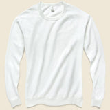 Supima Crew Sweatshirt - White - Save Khaki - STAG Provisions - Tops - Fleece / Sweatshirt