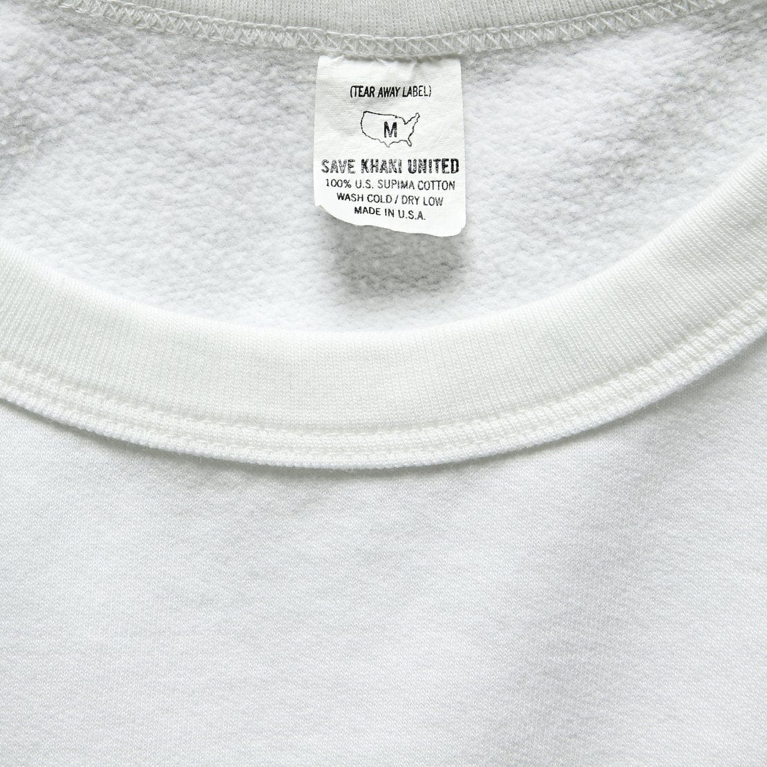 Supima Crew Sweatshirt - White - Save Khaki - STAG Provisions - Tops - Fleece / Sweatshirt