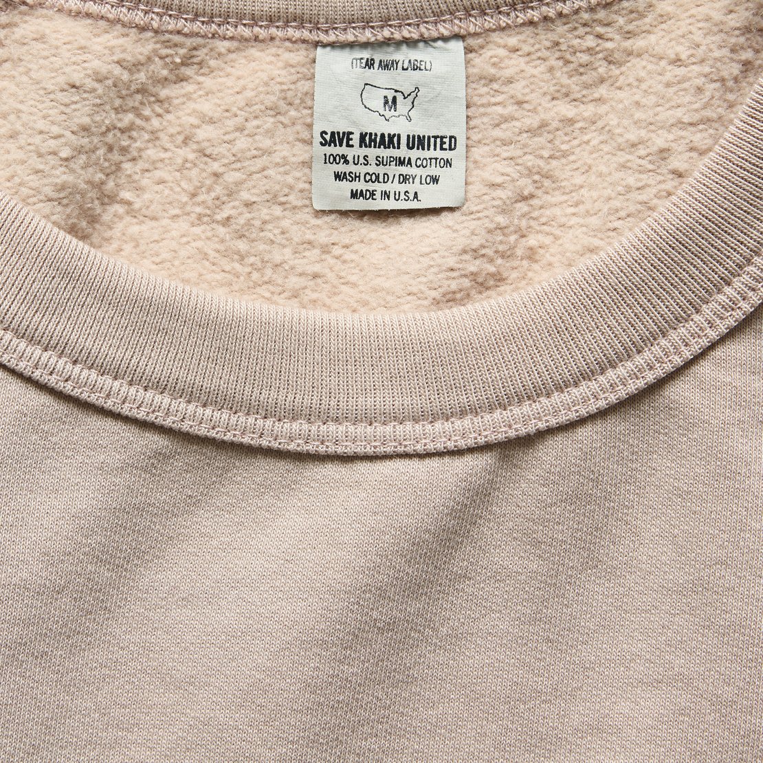 Supima Fleece Sweatshirt - Tea - Save Khaki - STAG Provisions - Tops - Fleece / Sweatshirt