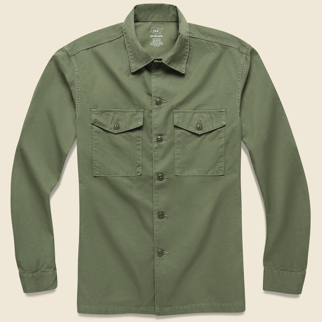 
                          Twill Fatigue Overshirt - Tiger - Fort Lonesome - STAG Provisions - Tops - L/S Woven - Overshirt
                        