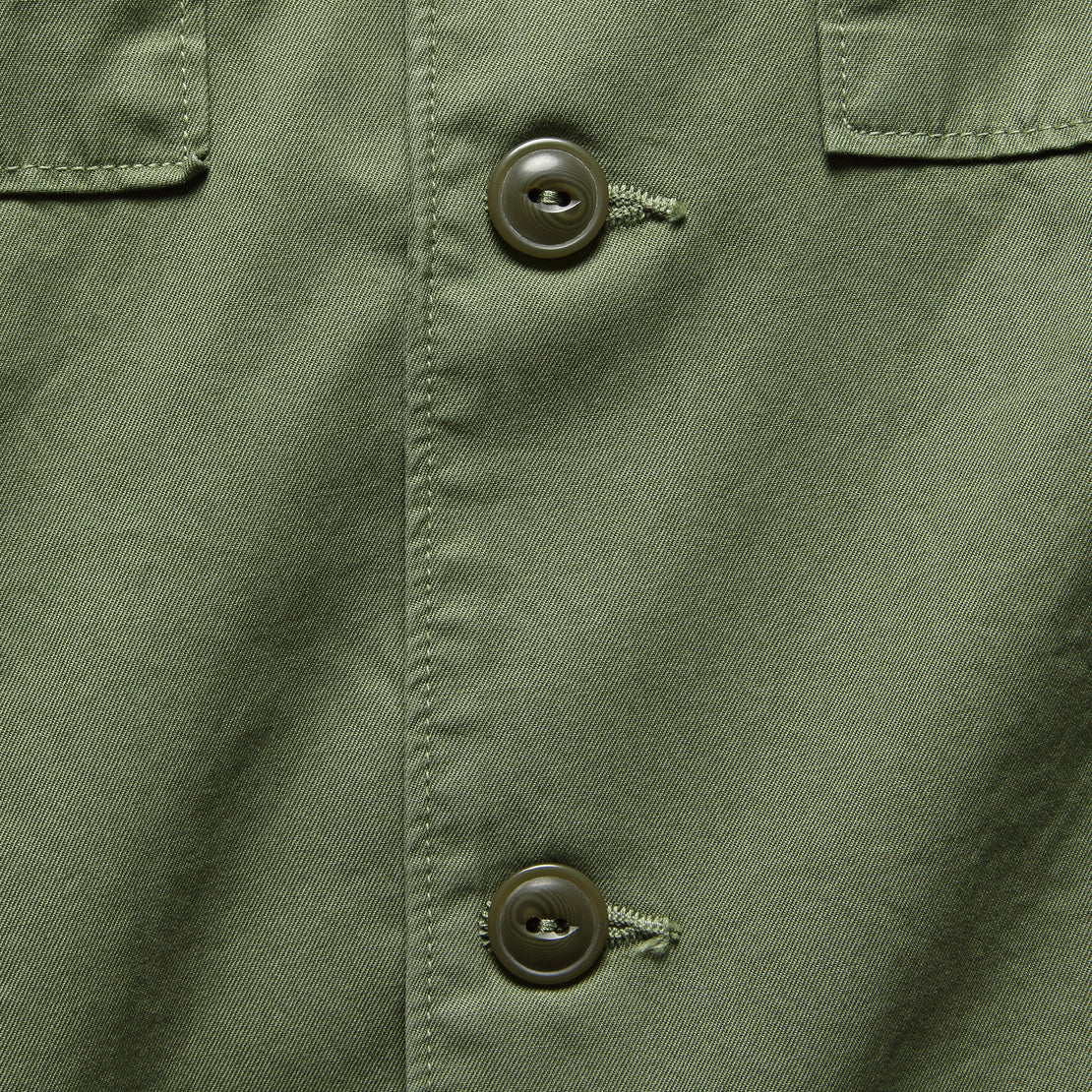 Twill Fatigue Overshirt - Olive Drab - Save Khaki - STAG Provisions - Tops - L/S Woven - Overshirt