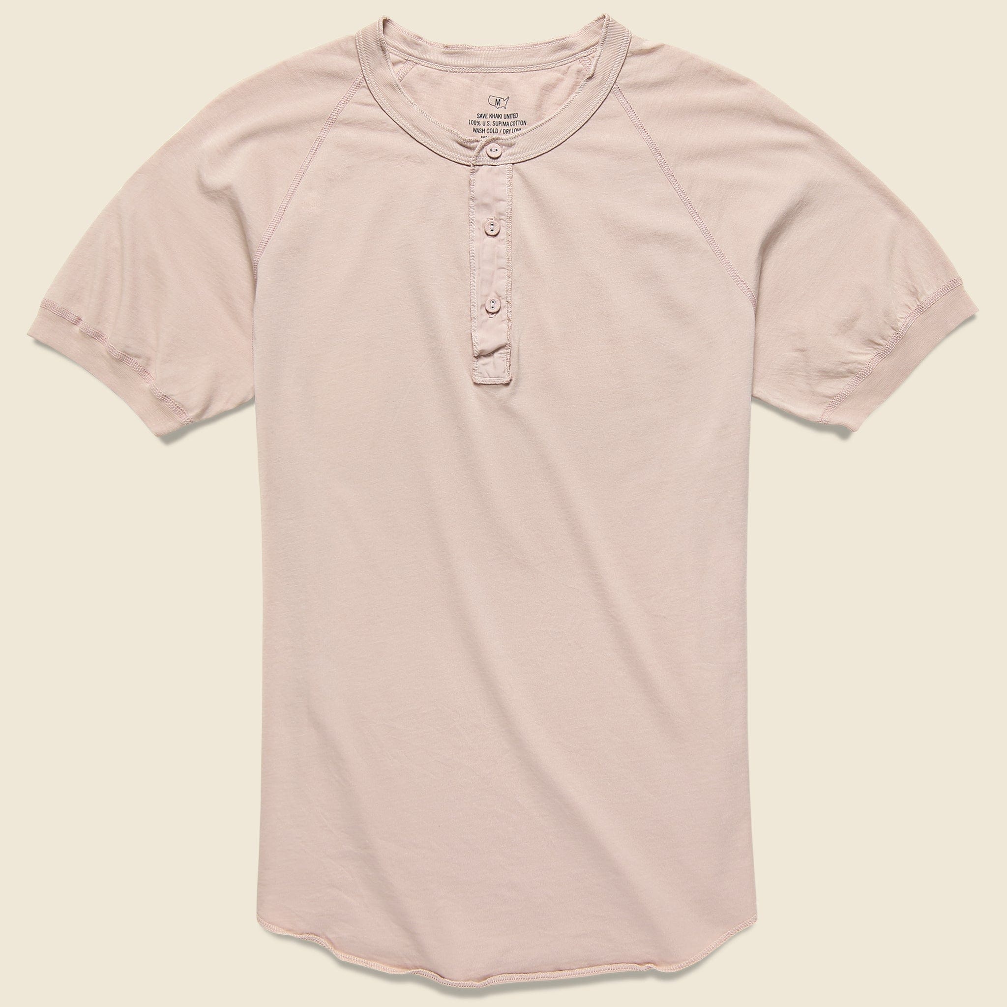 Supima Jersey Henley - Tea - Save Khaki - STAG Provisions - Tops - S/S Knit