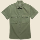 Light Twill Camp Shirt - Olive Drab - Save Khaki - STAG Provisions - Tops - S/S Woven - Solid