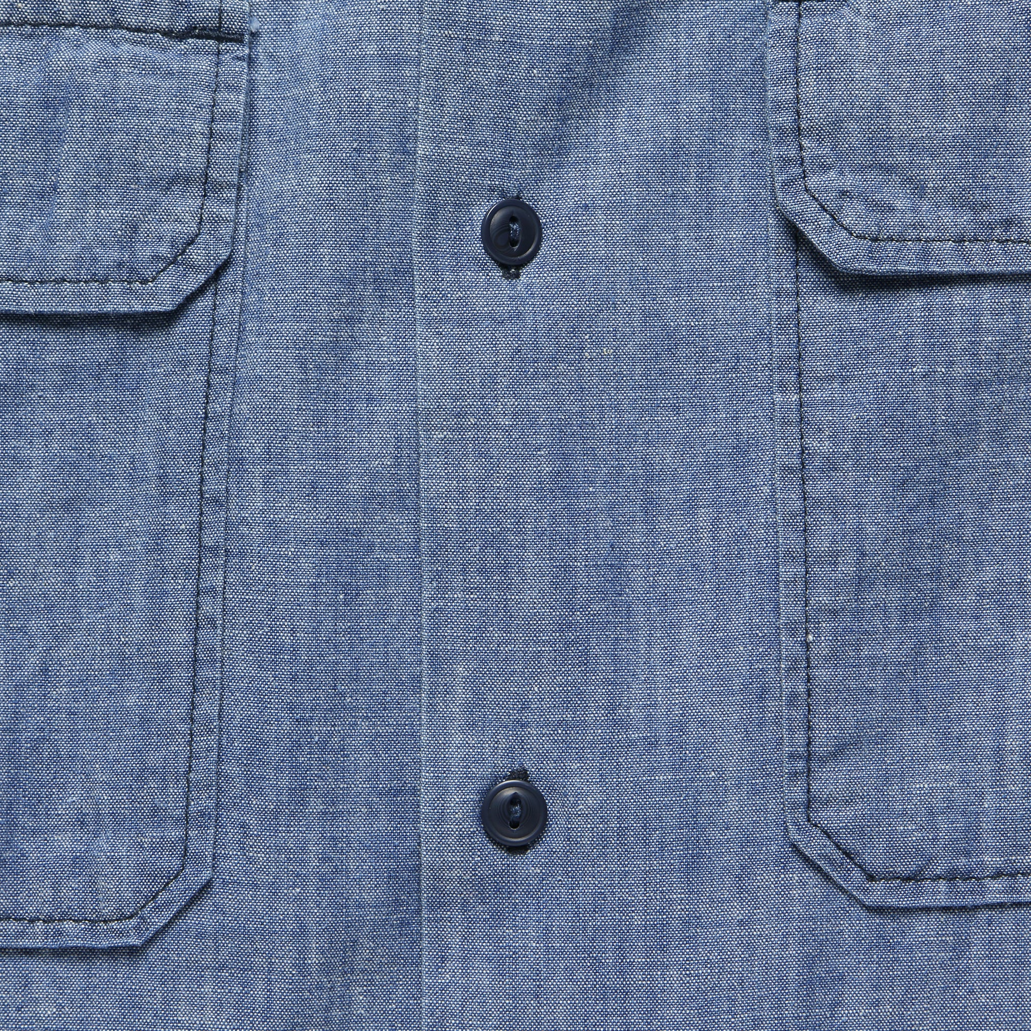 
                          Chambray Camp Shirt - Indigo - Save Khaki - STAG Provisions - Tops - S/S Woven - Solid
                        