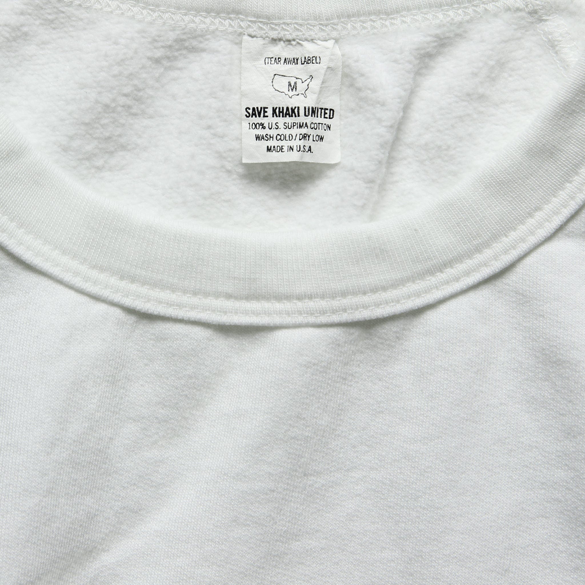 
                          Supima Fleece Sweatshirt - White - Save Khaki - STAG Provisions - Tops - S/S Fleece
                        