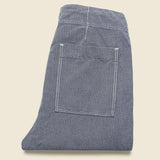 Herringbone Garden Pant - Blue - Save Khaki - STAG Provisions - Pants - Twill