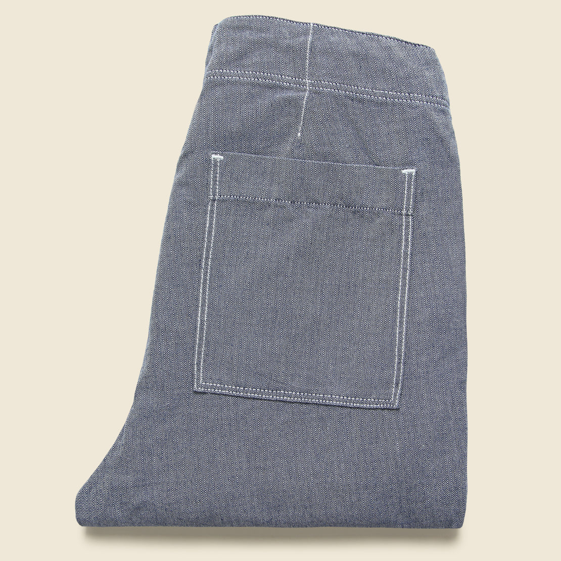 Herringbone Garden Pant - Blue - Save Khaki - STAG Provisions - Pants - Twill