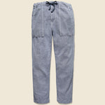 Herringbone Garden Pant - Blue - Save Khaki - STAG Provisions - Pants - Twill