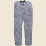 Herringbone Garden Pant - Blue - Save Khaki - STAG Provisions - Pants - Twill
