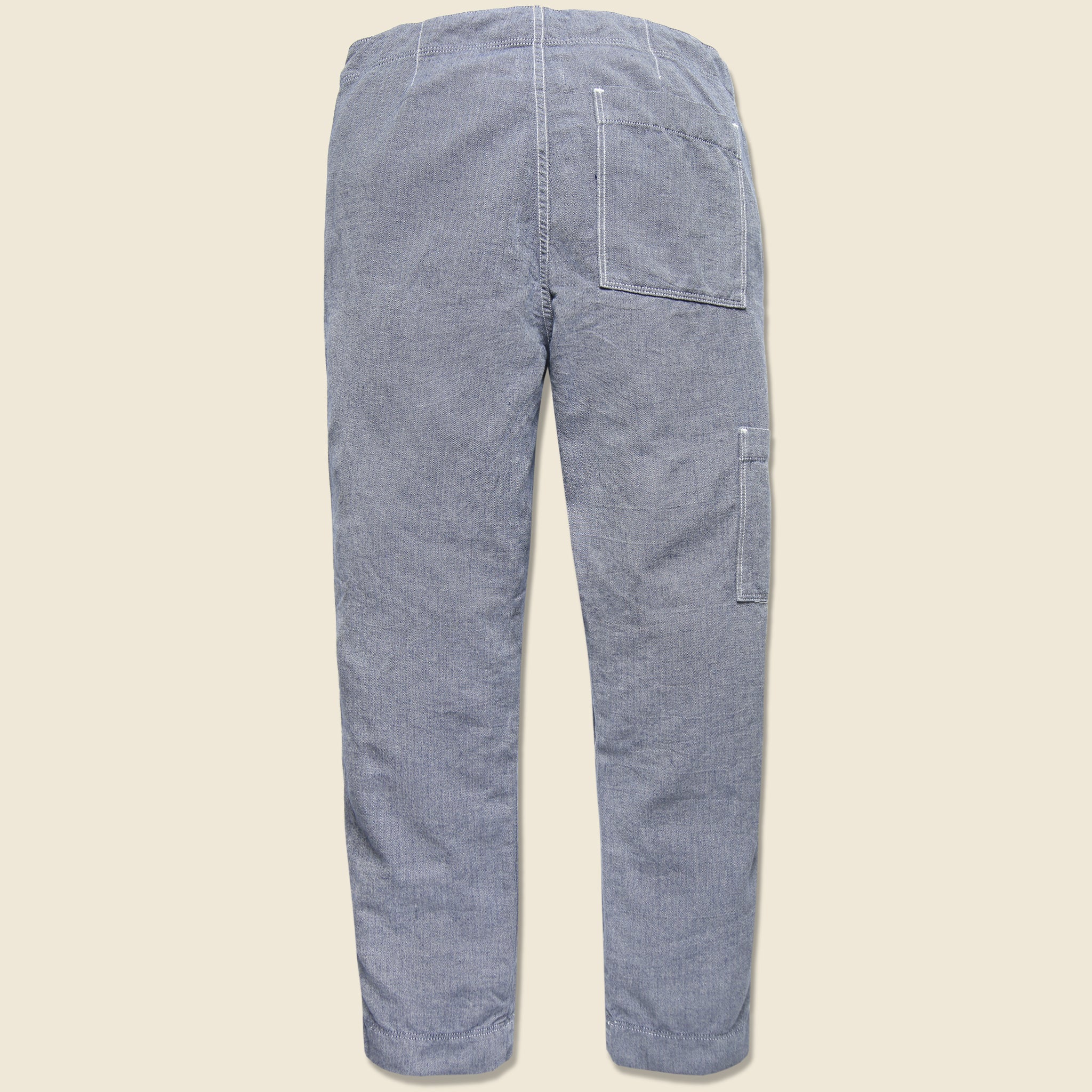 Herringbone Garden Pant - Blue - Save Khaki - STAG Provisions - Pants - Twill