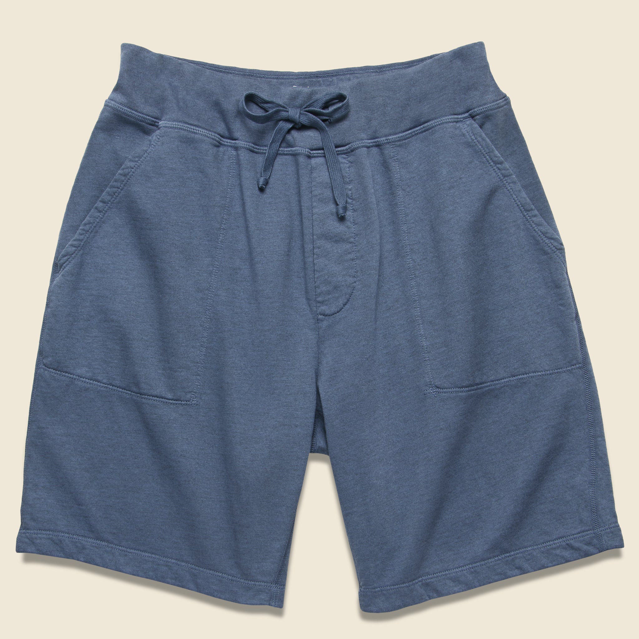 Heather Fleece Sweatshort - Good Blue - Save Khaki - STAG Provisions - Shorts - Lounge