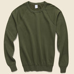 Supima Fleece Sweatshirt - Olive - Save Khaki - STAG Provisions - Tops - Fleece / Sweatshirt