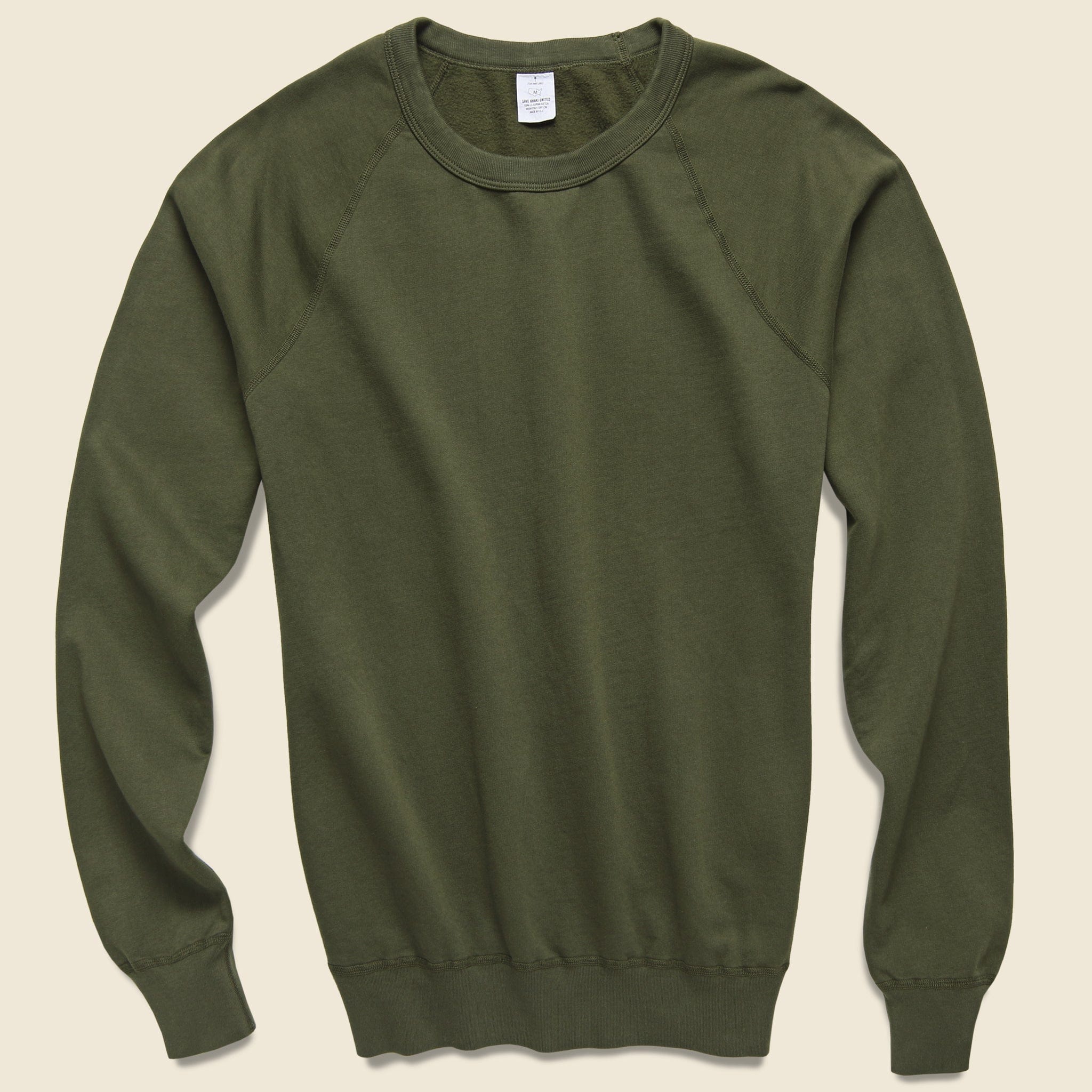 Supima Fleece Sweatshirt - Olive - Save Khaki - STAG Provisions - Tops - Fleece / Sweatshirt