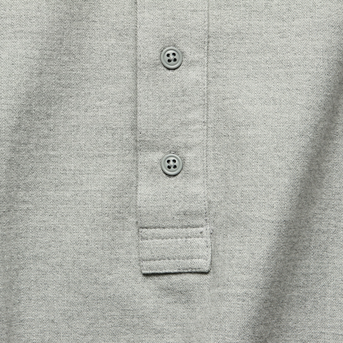 Herringbone Popover - Grey - Save Khaki - STAG Provisions - Tops - L/S Woven - Overshirt