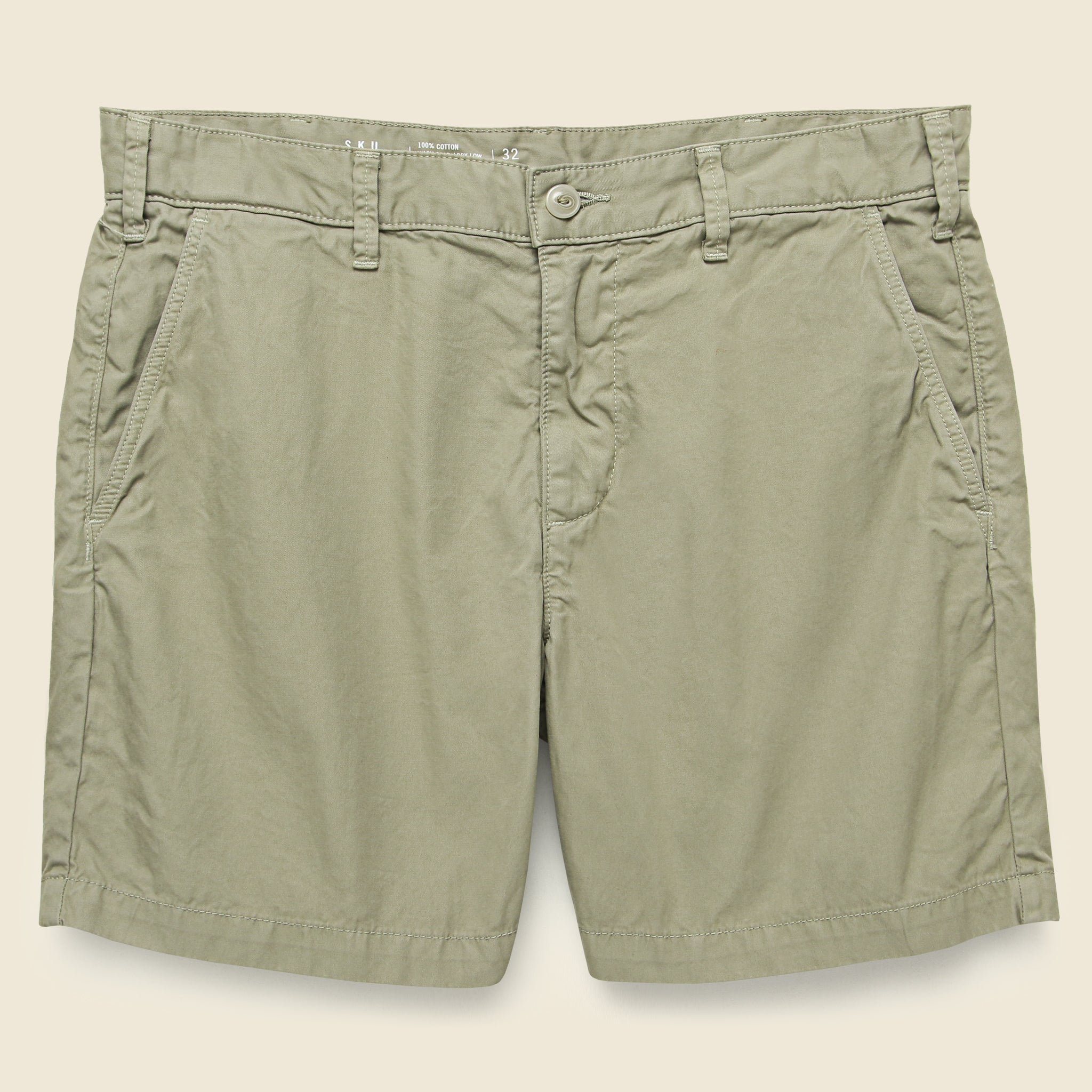 6-inch Twill Bermuda Short - Khaki - Save Khaki - STAG Provisions - Shorts - Solid