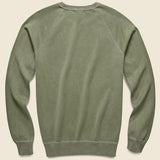Supima Beach Crew Sweatshirt - Olive - Save Khaki - STAG Provisions - Tops - Fleece / Sweatshirt