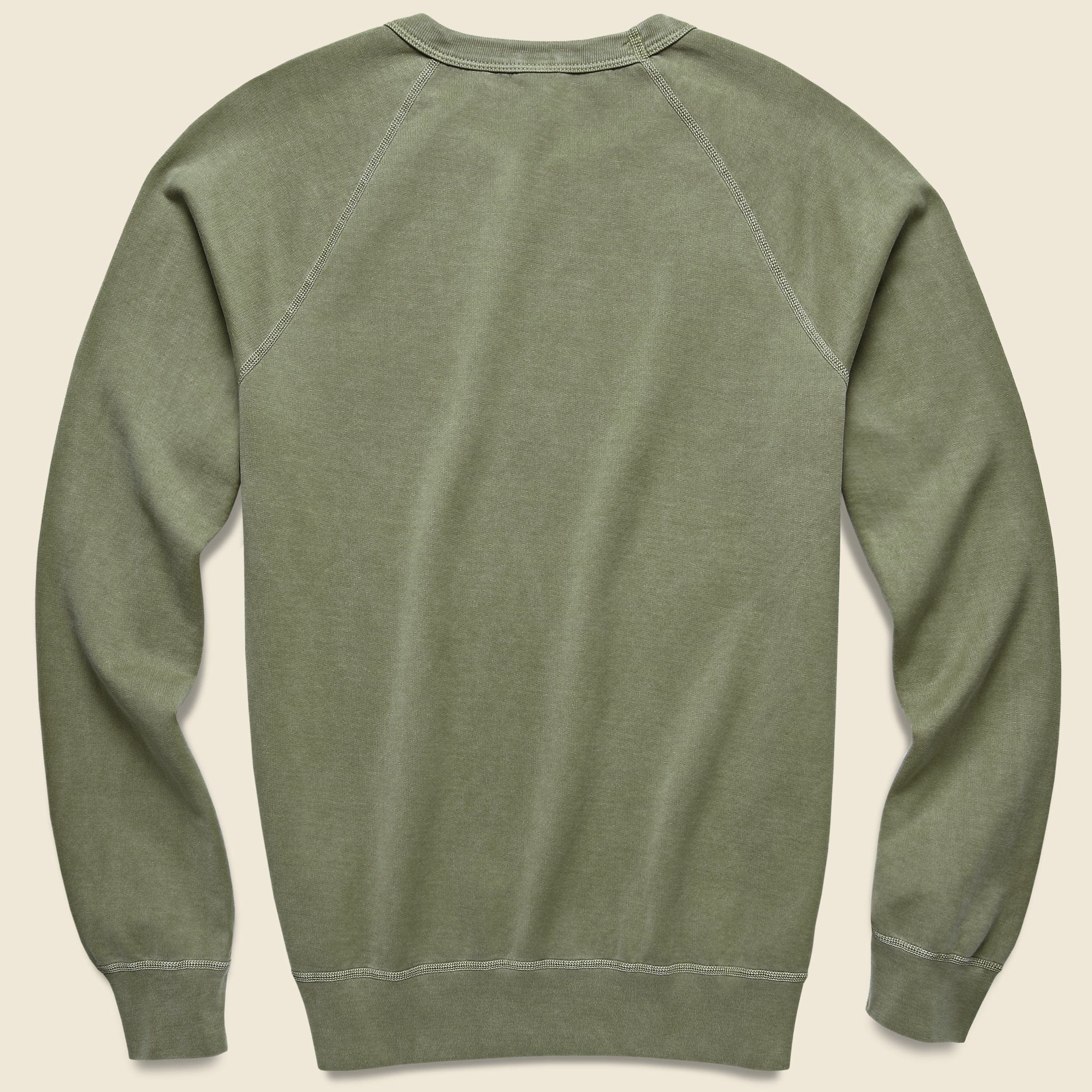 Supima Beach Crew Sweatshirt - Olive - Save Khaki - STAG Provisions - Tops - Fleece / Sweatshirt