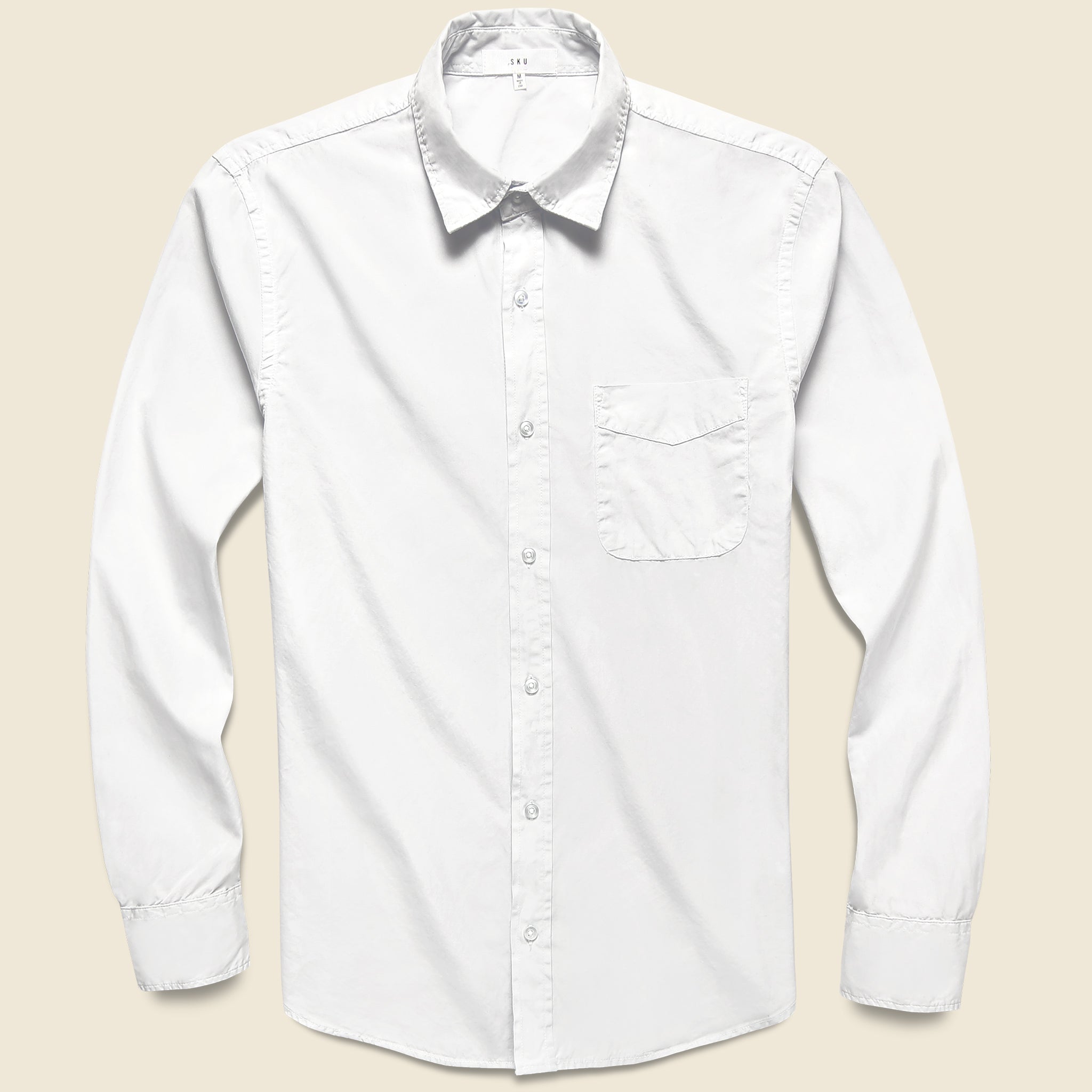Poplin Standard Shirt - White - Save Khaki - STAG Provisions - Tops - L/S Woven - Solid