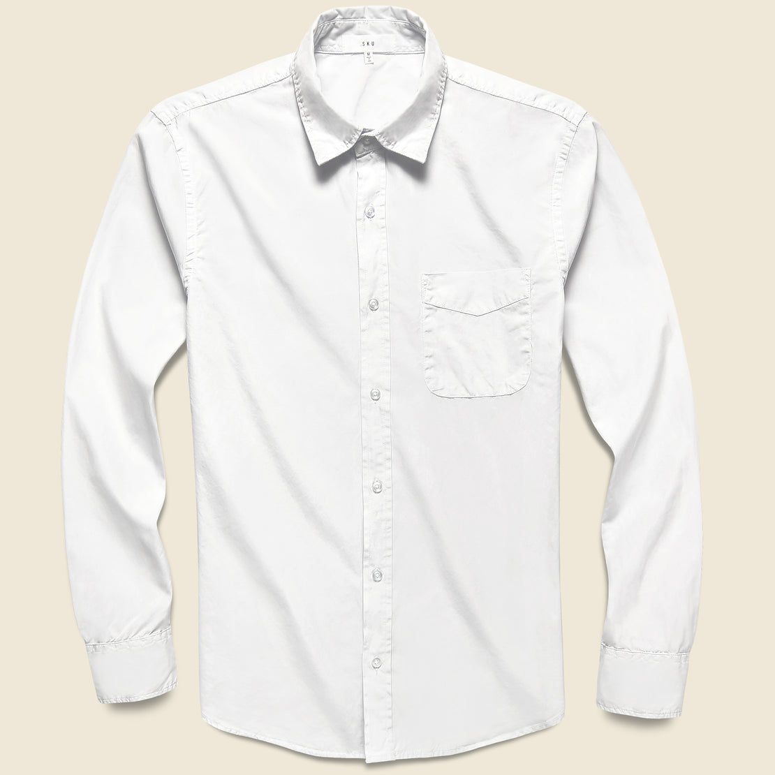 Save Khaki Poplin Standard Shirt - White