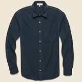 Poplin Standard Shirt - Navy - Save Khaki - STAG Provisions - Tops - L/S Woven - Solid