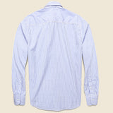 Striped Standard Shirt - Blue - Save Khaki - STAG Provisions - Tops - L/S Woven - Stripe