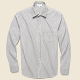 Striped Standard Shirt - Black - Save Khaki - STAG Provisions - Tops - L/S Woven - Stripe
